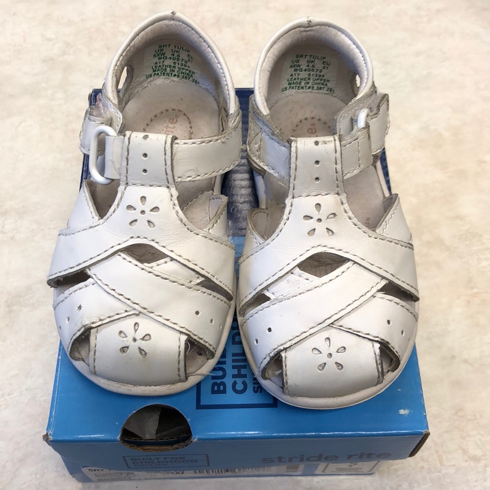 Stride Rite White Sandals